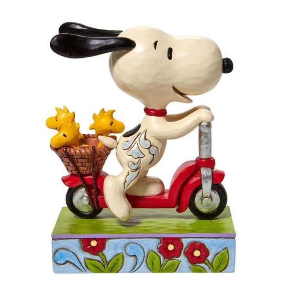 Peanuts by Jim Shore Snoopy & Woodstock on Scooter