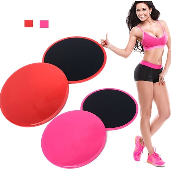 Two-Pairs Set of Exercise Sliding Gliding Discs Yoga Fitness