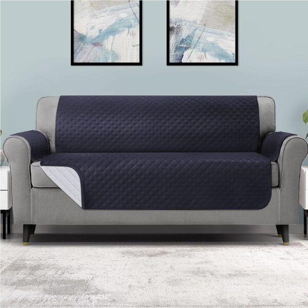 4 Seater Artiss Sofa Cover Couch Covers Water Resistant Dark Grey
