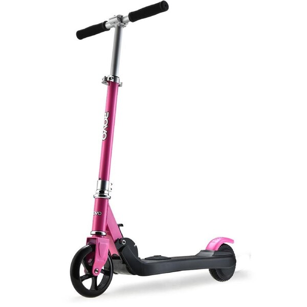 ROVO KIDS Folding Electric Scooter Children Commuter Ride On Escooter Bike for Ages 5-11, Pink