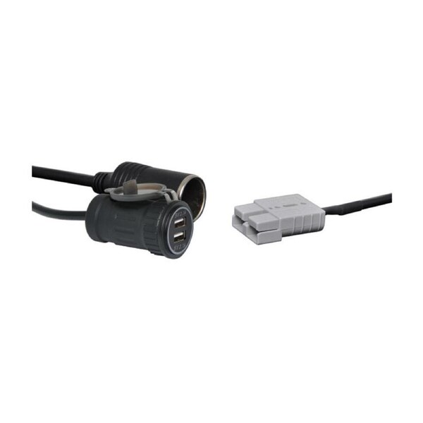 0.3m Anderson to USB & Cigarette Socket Cable