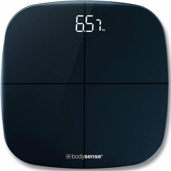 180kg Propert Bodysense Sigma Premium Smart Body Analysis Bathroom Scales - Black