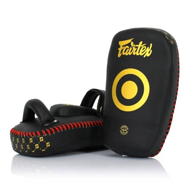 Fairtex KPLC6 Lightweight Curved Thai Pads - Black/Gold