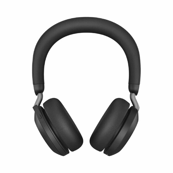 Jabra Evolve2 75 USB-A Bluetooth Headset, included Link380 Adapter, Without Charging Stand, certified for Microsoft Teams - Black