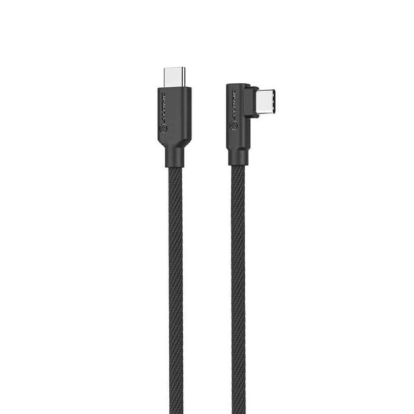 Alogic Elements Pro Right Angle Usb-c to Cable Male 2m USB 2.0 5A 480mbps Cables - ELPRACC02-BK