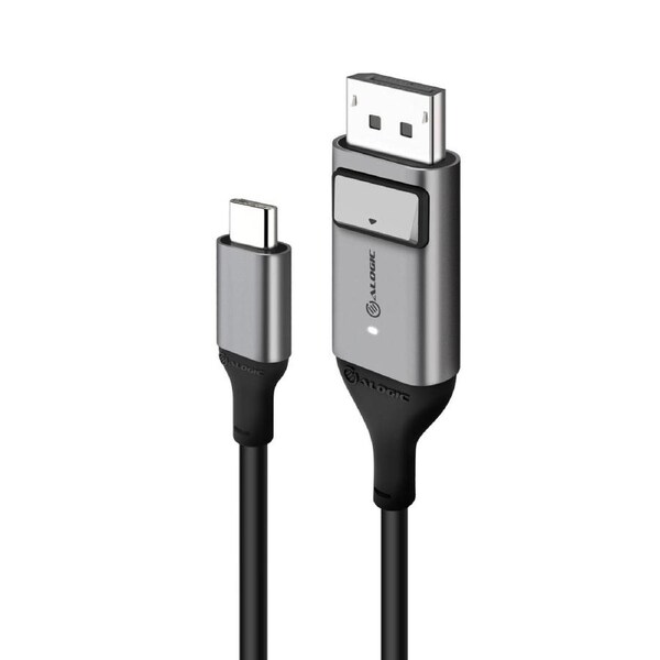 Alogic 1m Ultra Usb-c (Male) to DP Cable4K @60hz USB Cables - ULCDP01-SGR
