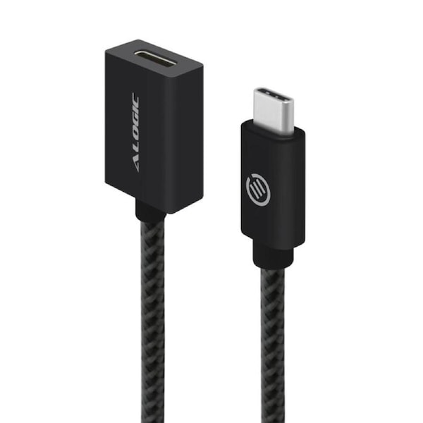 Alogic 1m USB 3.1 (Gen 2) Usb-c to Extension CableMale FemaleBlackPrime Series Cables - MU31CC-EXT-01BLK