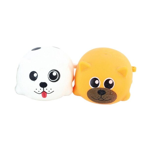 2x Fumfings 8cm Squidgy Puppies Dog Kids Squishy Sensory Fun Toy 3y+ Assorted