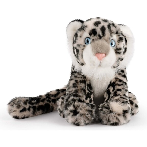 Living Nature 20cm Sitting Snow Leopard Animal Plush Doll Kids Stuffed Toy 0m+