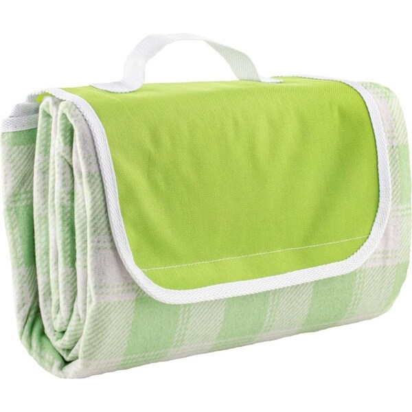 Delilah Gingham 150cm Foldable Picnic Blanket Outdoor Mat w/ Carry Handle Sage