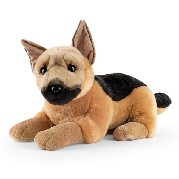 Living Nature 60cm Giant German Shepherd Animal Plush Doll Kids Stuffed Toy 0m+