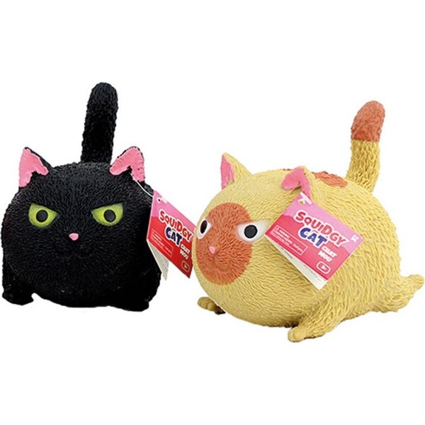 2x Fumfings 9cm Squidgy Cat Squishy Fun Play Fidget Sensory Toy Kids 3y+ Assort.