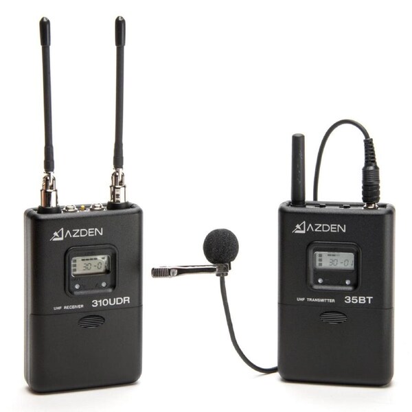 Azden 310LT UHF On-Camera Body-Pack Wireless Microphone System Kit