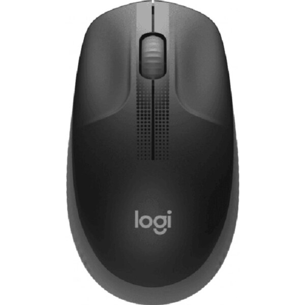 Logitech M190 Wireless Full Size Mouse Charcoal Black Grey