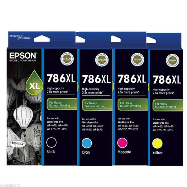 Genuine Original Epson 786XL 4 Colours Value Pack Ink Cartridge
