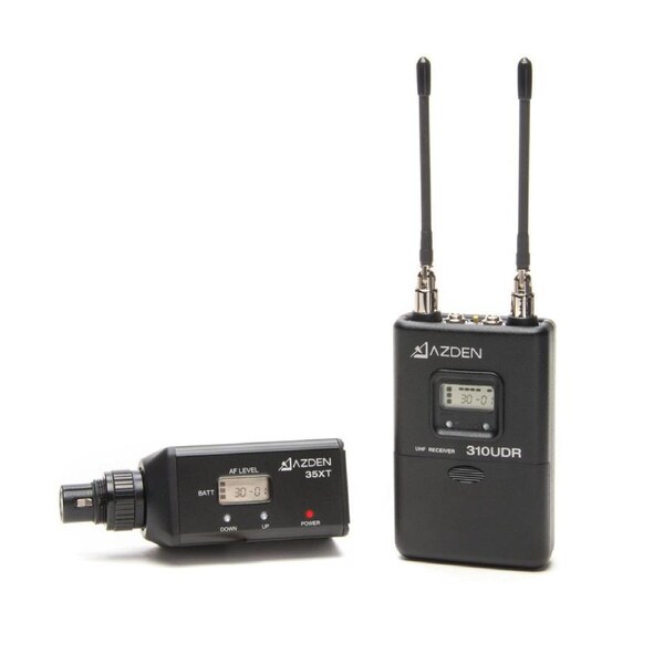 Azden 310XT UHF On-Camera Plug-In Wireless Microphone System Kit