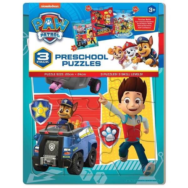 3pc Paw Patrol Preschool 24x20cm Jigsaw Puzzles Kids Educational Game Toy 3y+
