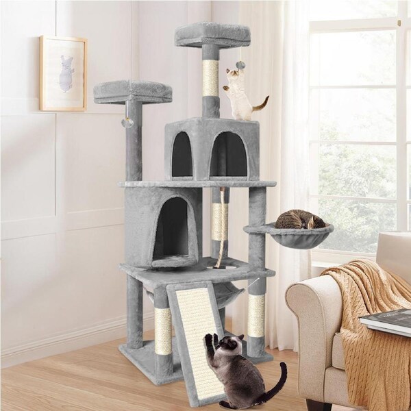 BEASTIE 161cm Cat Tree Grey