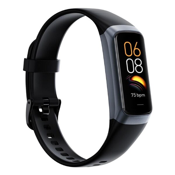 TODO Fitness Tracker Smart Watch BT 5.0 Body Thermometer Temperature BPM Monitor - Black