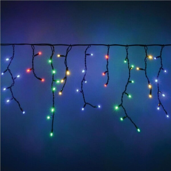 240 MULTICOLOUR Christmas Icicle Light 7m