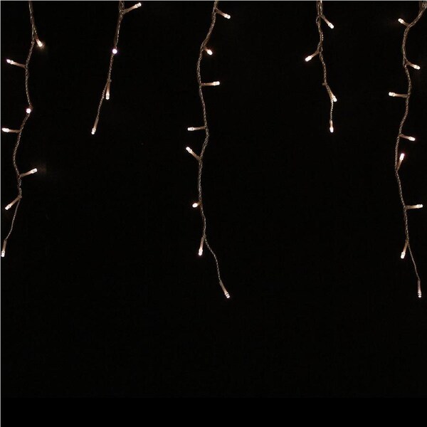 240 WARM WHITE Christmas Icicle Light 7m