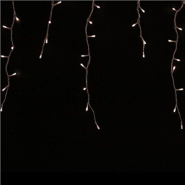480 WARM WHITE Solar 14.25M Icicle Light