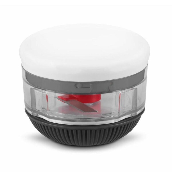 Zyliss Twist & Roll 10cm Mini Food Chopper Garlic/Shallots/Ginger Cutter White