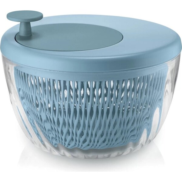 Guzzini 26x19cm Salad Spinner Lettuce/Vegetable Dryer Container w/Lid Light Blue