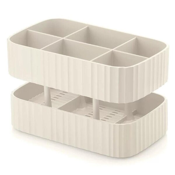 Guzzini 17x11cm Cutlery Drainer Kitchen Utensil Storage Basket Holder White
