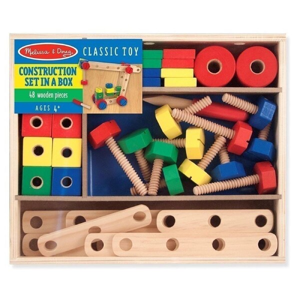 Melissa and Doug - Construction Set In A Box - 48 Pieces
