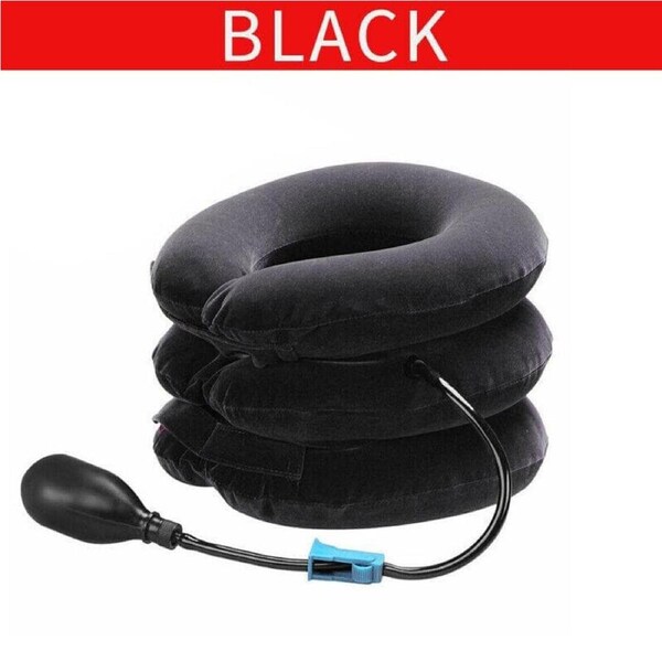Cervical Traction Support Stretcher Pain Relief Air Inflatable Neck Pillow Head