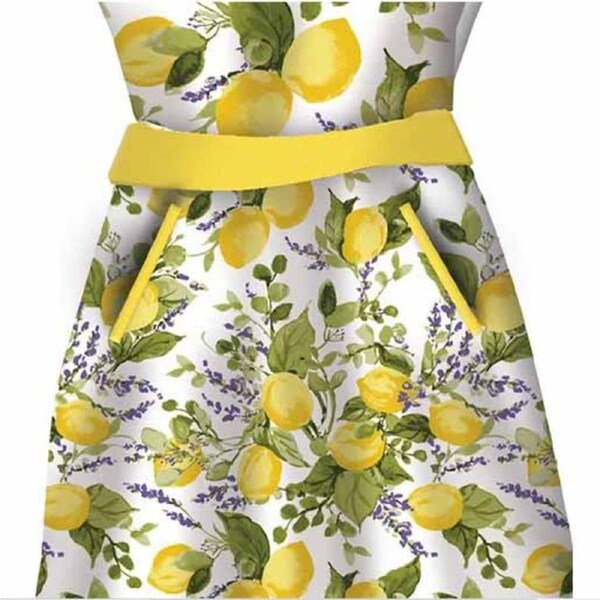 Lang Kitchen Cooking Lemon Grove Apron Adult One Size Cotton