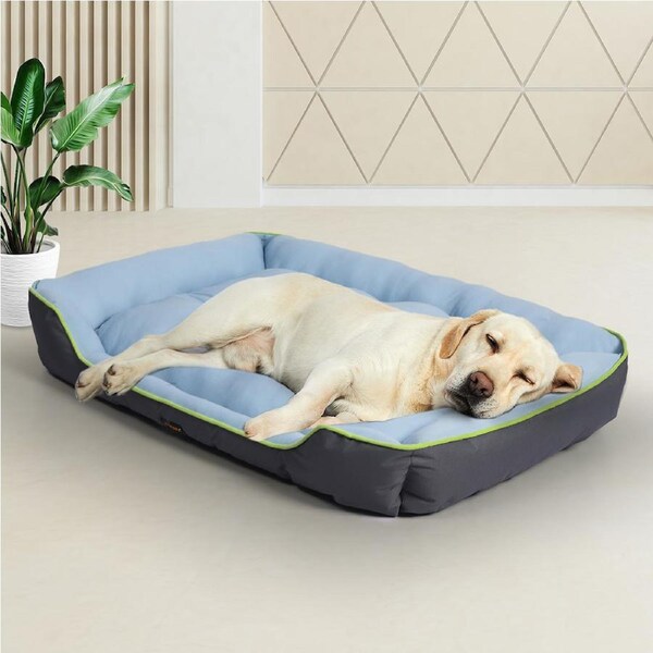 Pawz Pet Cooling Bed Dog Non-toxic Sofa Bolster Insect Prevention Washable L: 97cm x 66cm x 20cm