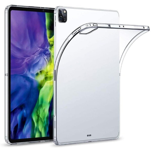Apple iPad Pro 11" M2 (2022) Crystal Clear Transparent Ultra Slim Soft TPU Gel Back Case by MEZON (iPad Pro 11", Gel)