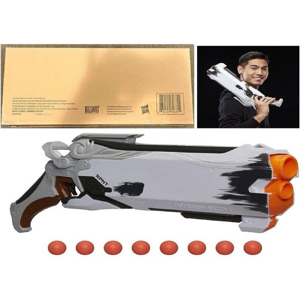 NERF Rival Overwatch Game Reaper Wight Edition Blaster with 8 Rounds