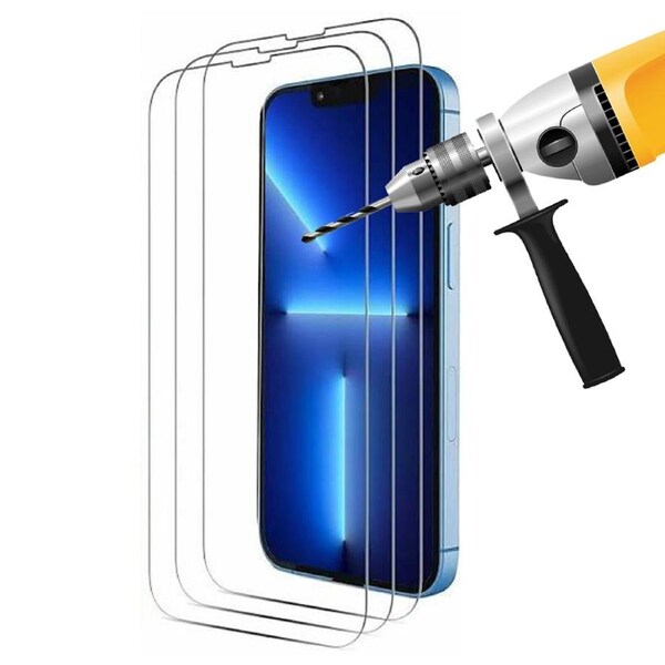 3 Pack 9H Tempered Glass Screen Protector Guard for Apple iPhone 14 Front