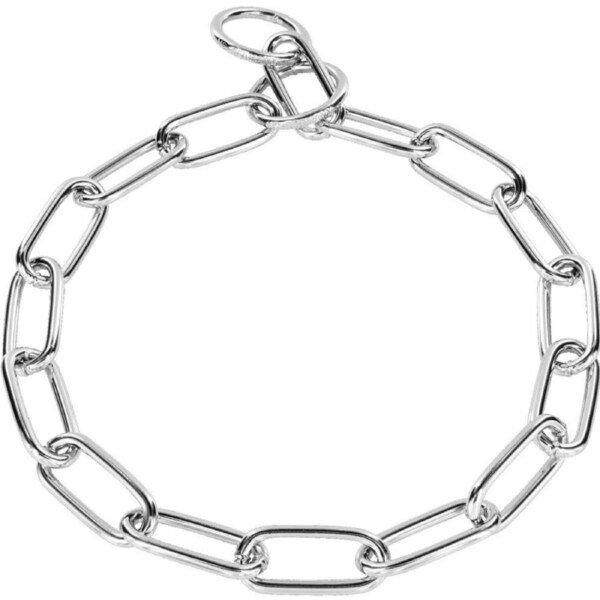 Herm Sprenger Check Collar Fur Saver Silver Chrome 4mm [68cm]