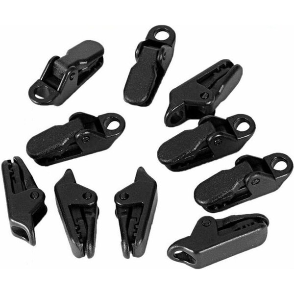 Camping Clamp Grip Lock Tent Hanger Clips - 20pcs