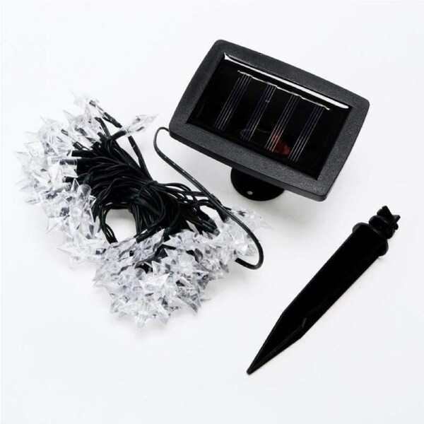 Ozoffer 3x LED Light Solar Shape Star 6.5m Cool White Decorative Lights 50 LED