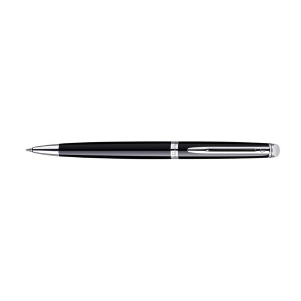 Waterman Hemisphere Black Lacquer Chrome Trim Ballpoint Pen