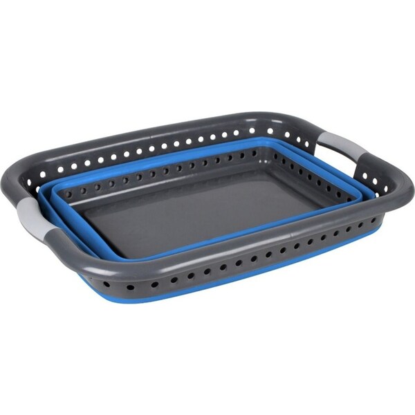 Wildtrak Expanda 37L Collapsible Laundry Basket 60.9x45.4cm Storage Organiser