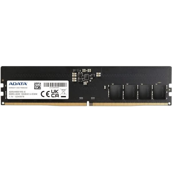 Adata 16GB(1x 16GB) Premier DDR5 RAM 4800MHz UDIMM 288-Pin Desktop Memory Module [AD5U480016G-S]