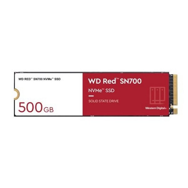 Western Digital Red SN700 500GB M.2 NVMe NAS SSD 3430MB/s 2600MB/s R/W 1000TBW [WDS500G1R0C]