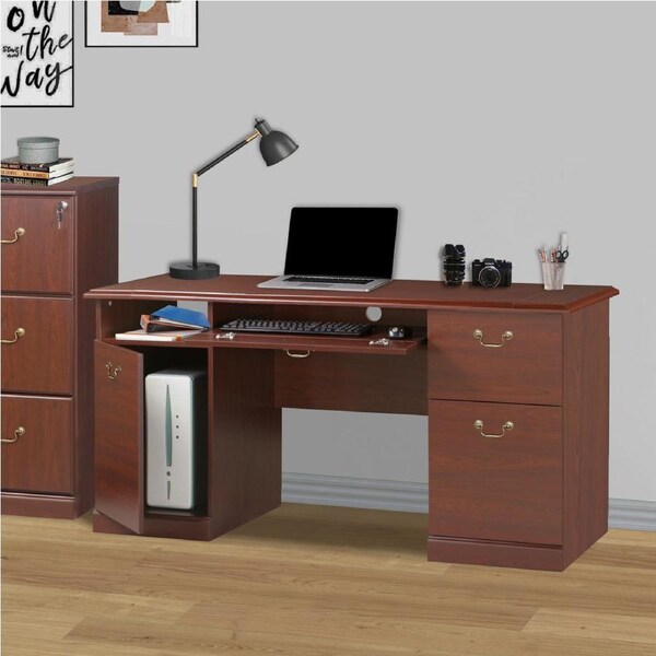 Kerney 1.5m Executive Desk In Cherry
