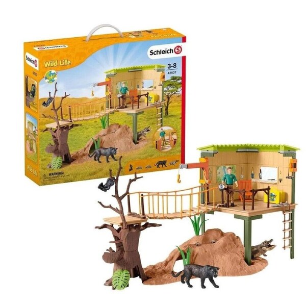 Schleich Wild Life - Ranger Adventure Station Playset