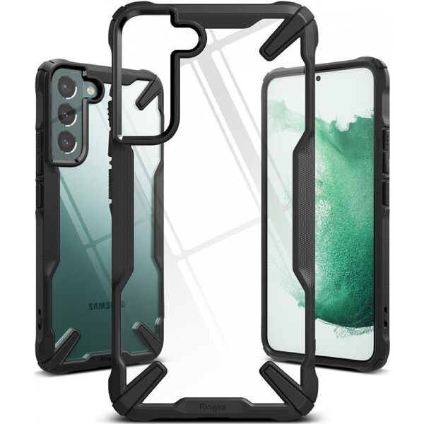 Ringke Fusion X Samsung Galaxy S22 Case Back Cover Black