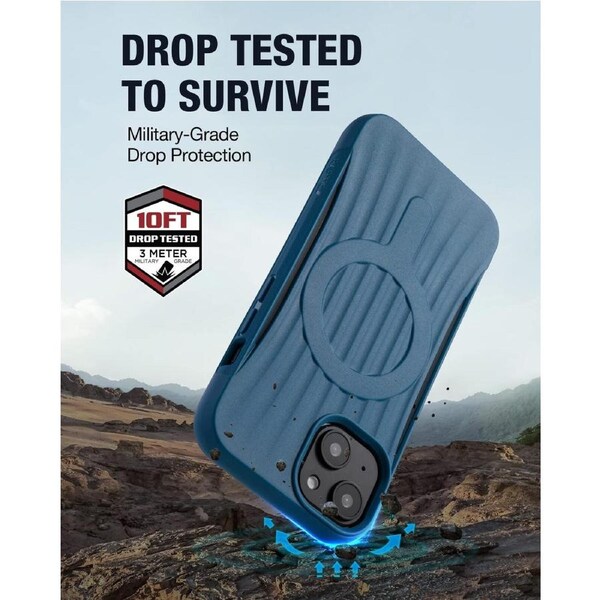 X-Doria iPhone 14 Plus Raptic Clutch MagSafe Case - Marine Blue