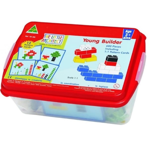 The Little Architect Kids Building Blocks Set 600pcs Young Builder Box
