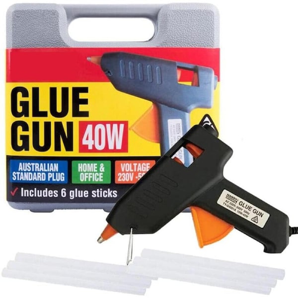 Ozoffer 40W Electric Hot Melt Glue Gun Trigger Adhesive Sticks Craft DIY Hobby Repair