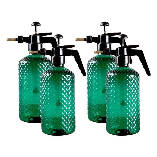 SOGA 4-Pack 2L Mist Water Spray Bottle with Adjustable Nozzle and Top Pump